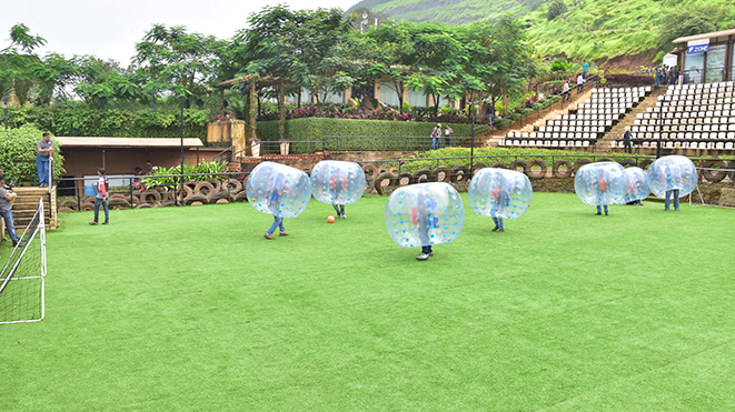 Experience safest version of soccer -Bubble Soccer at Della